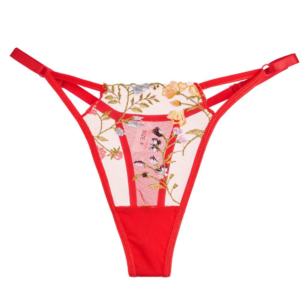 Flying Flowers Thong