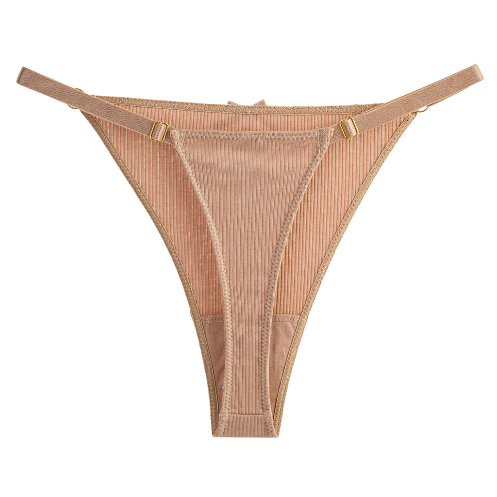 Ripped Cotton Thong