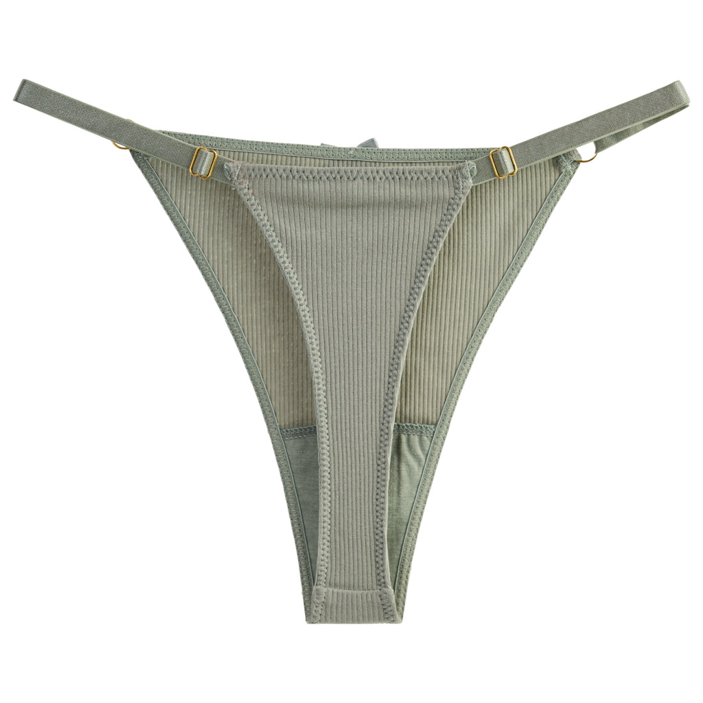Ripped Cotton Thong