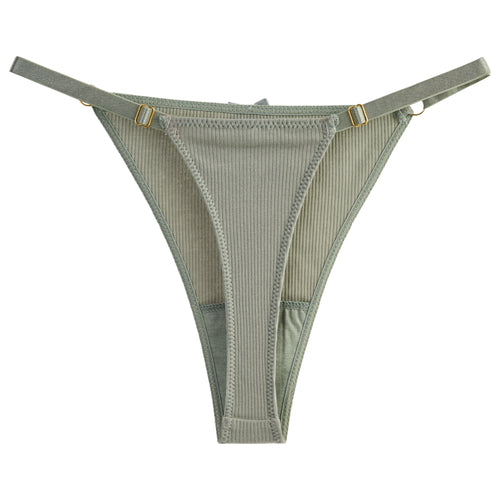 Ripped Cotton Thong