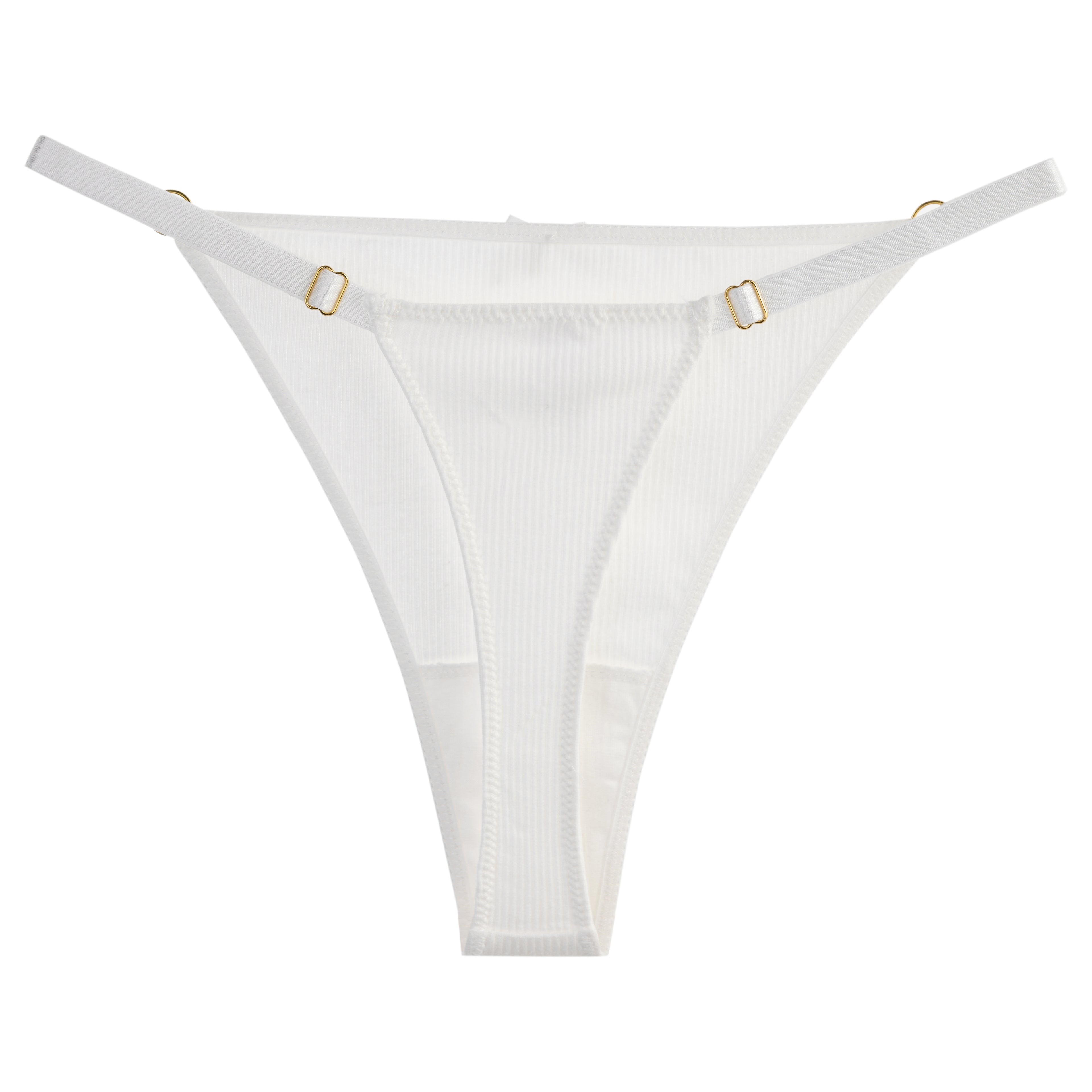 Ripped Cotton Thong